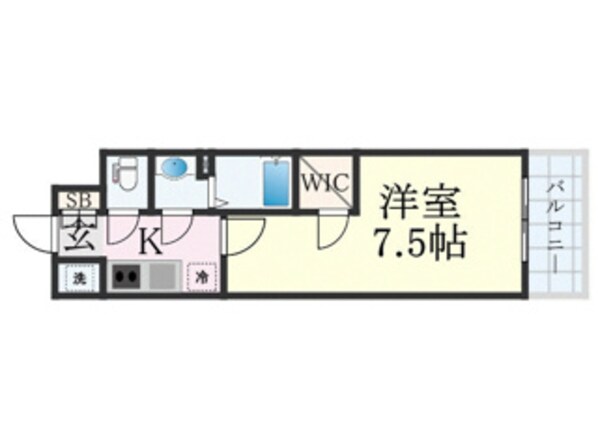 エスリード大阪城PREMIERの物件間取画像